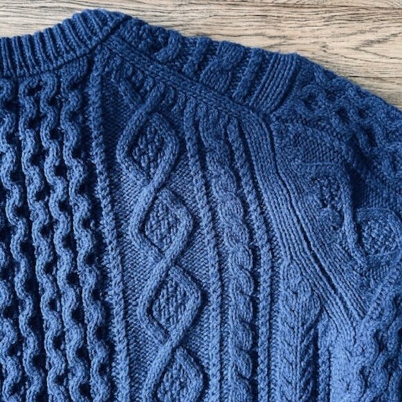 EUC - Outerknown Fisherman Sweater - Large - Navy - Picture 3 of 4